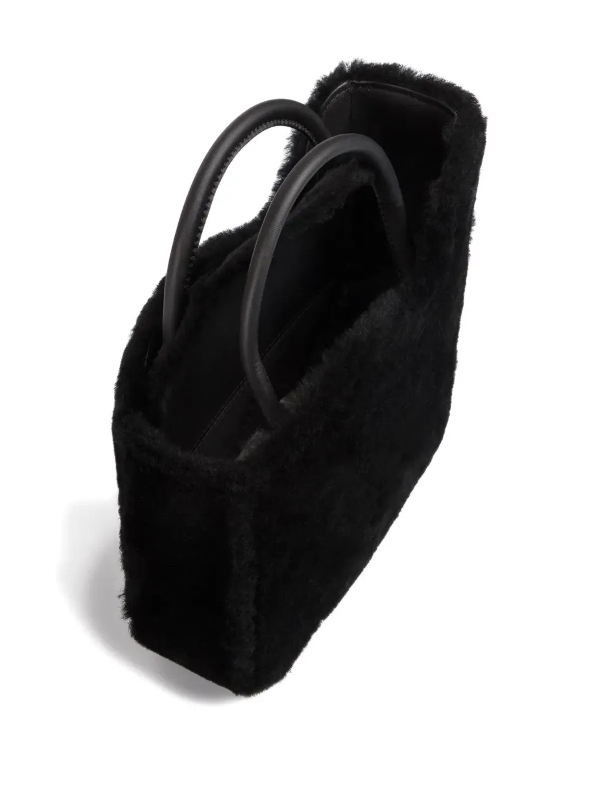 Le Silla 小さめ Ivy shearling トートバッグ - 画像3