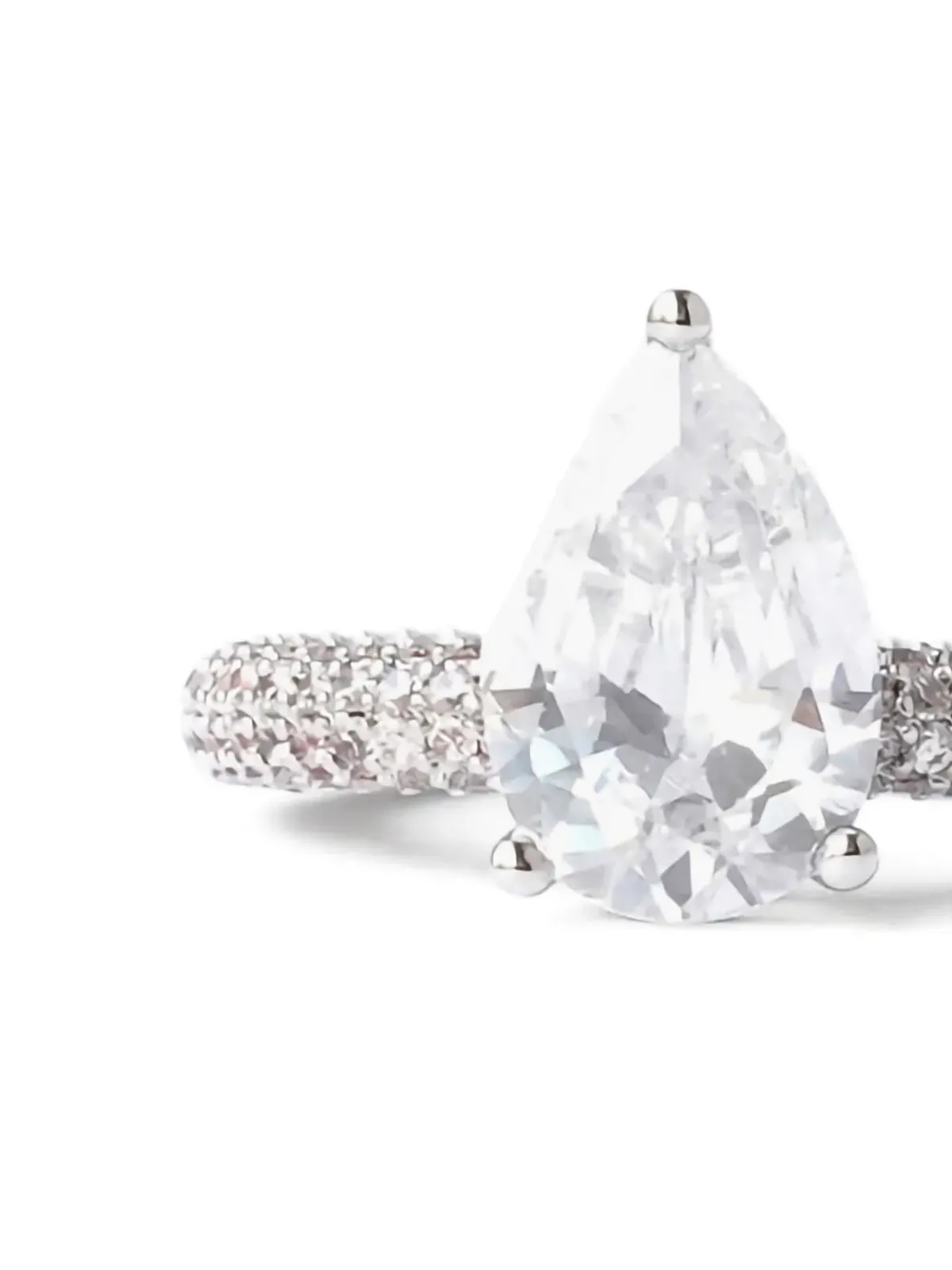 Izabel Display Mega Drop pavé リング - ゴールド - 画像2
