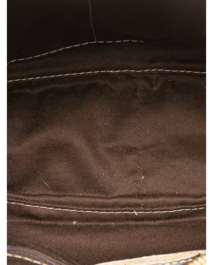 Loewe ビンテージ 2007 ミニアナグラム レザー タッセル ハンドバッグ ブラウン - サムネイル5