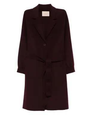 TWINSET ベルト付きシングルブレストコート - サムネイル1