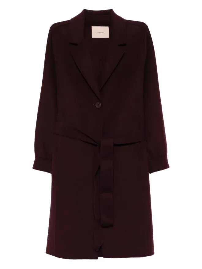 TWINSET TWINSET ベルト付きシングルブレストコートの商品画像