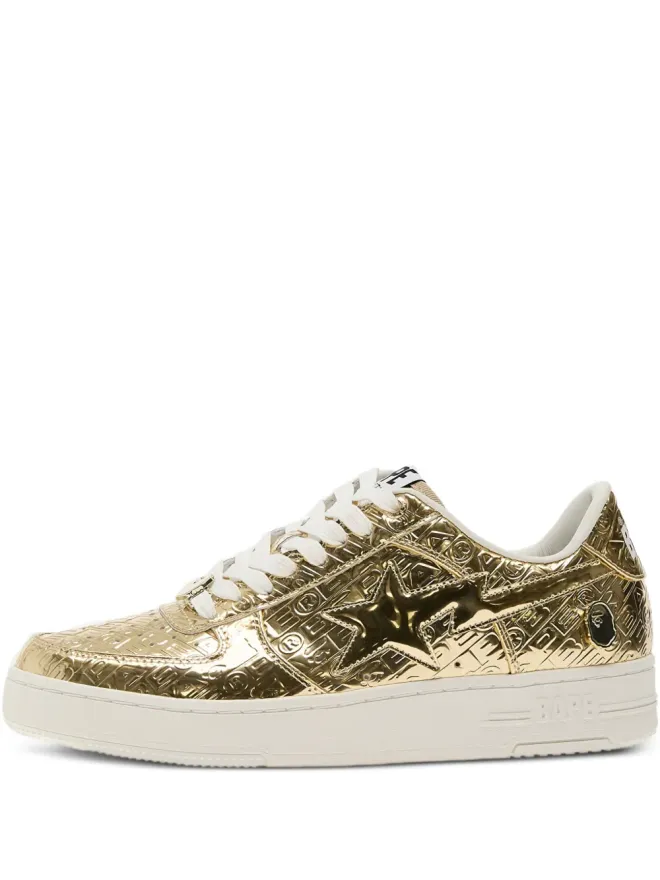 A BATHING APE® A BATHING APE® Bape Sta 5 メタリックゴールド スニーカーの商品画像