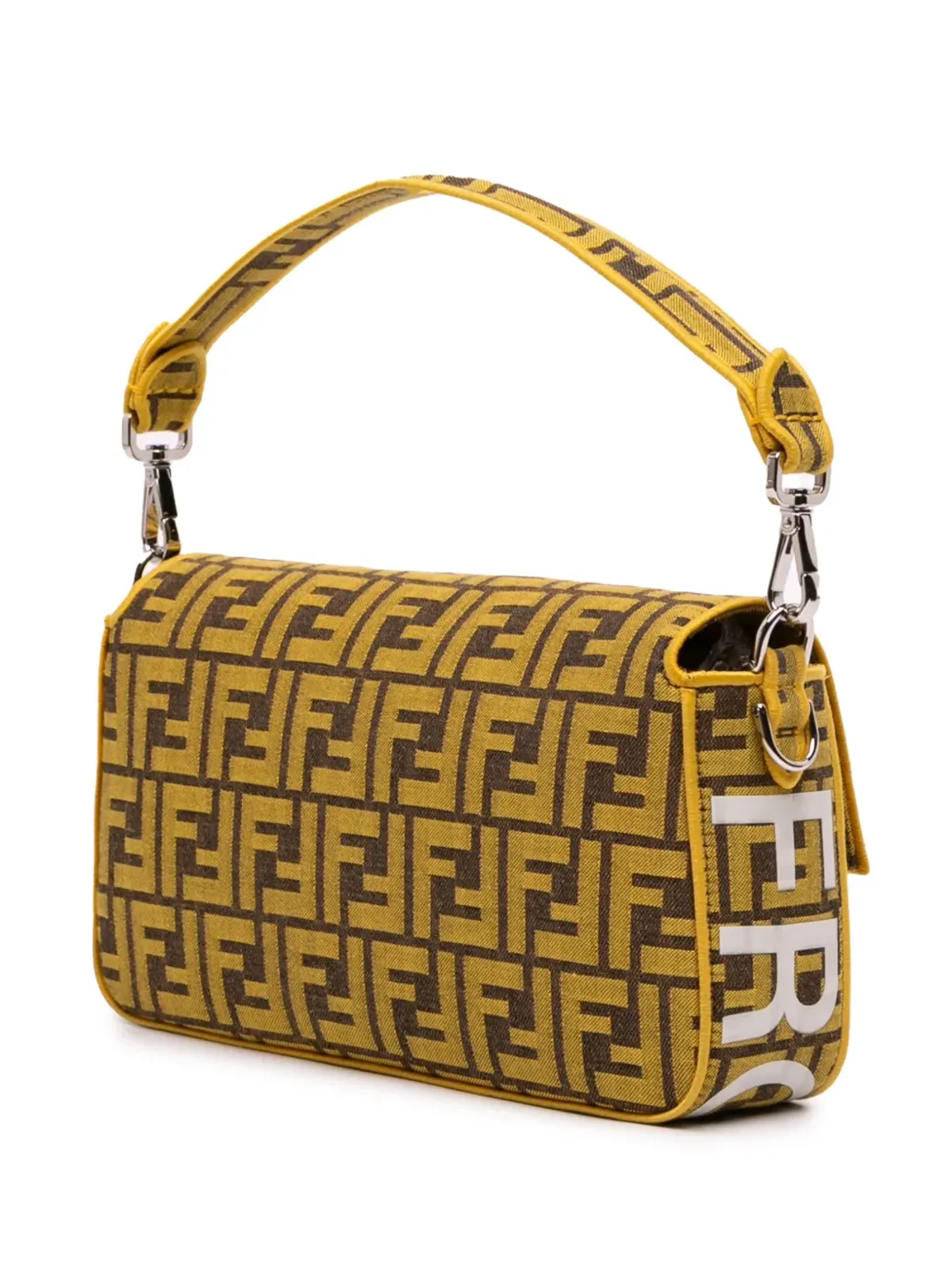 Fendi Pre-Owned エンブロイダード キャンバス バゲット サッチェル - 画像3