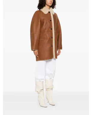 ISABEL MARANT シアーリング-トリム コート - サムネイル3