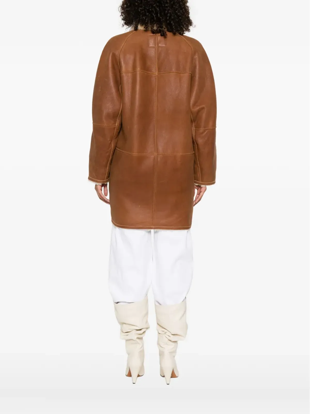 ISABEL MARANT シアーリング-トリム コート - 画像4