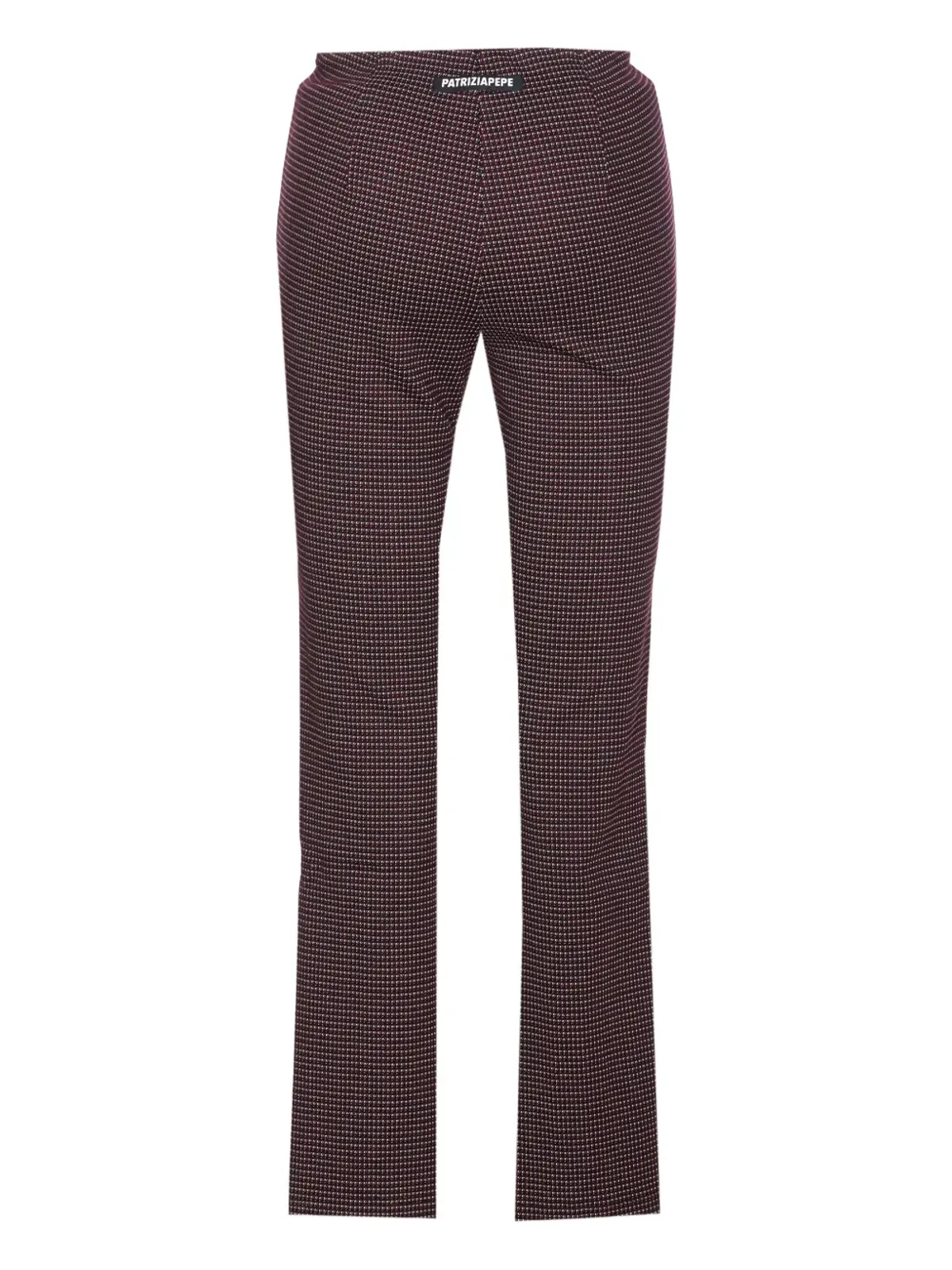 Patrizia Pepe ジオメトリック柄ジップディテールパンツ レッド - 画像2