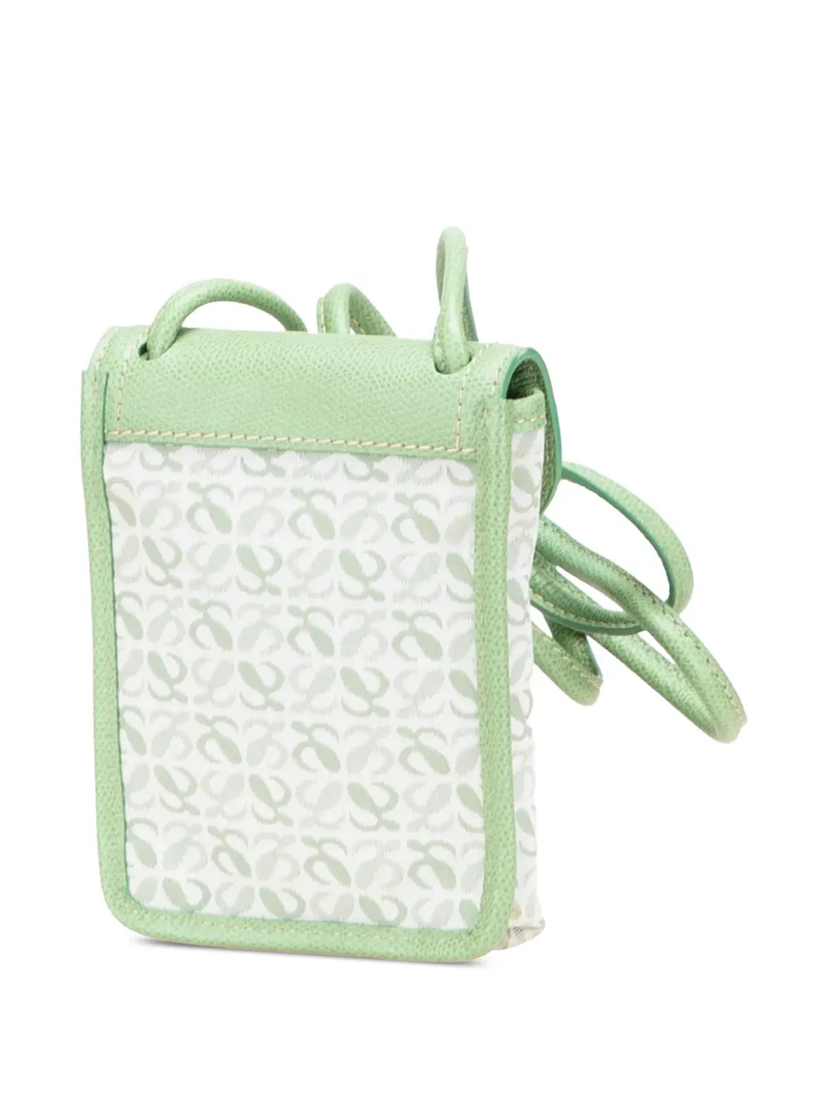 Loewe Pre-Owned 2007 Anagram Canvas crossbody bag - Green - 画像3