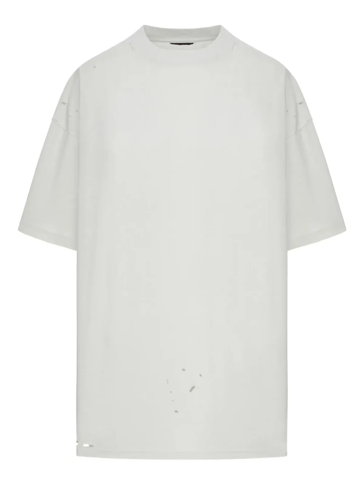 Balenciaga ダメージプリント コットンTシャツ - 画像1