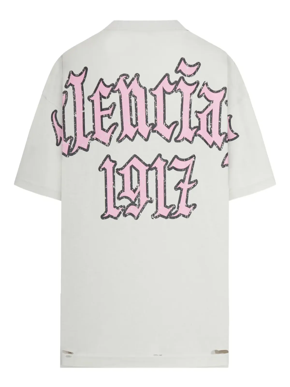 Balenciaga ダメージプリント コットンTシャツ - 画像2