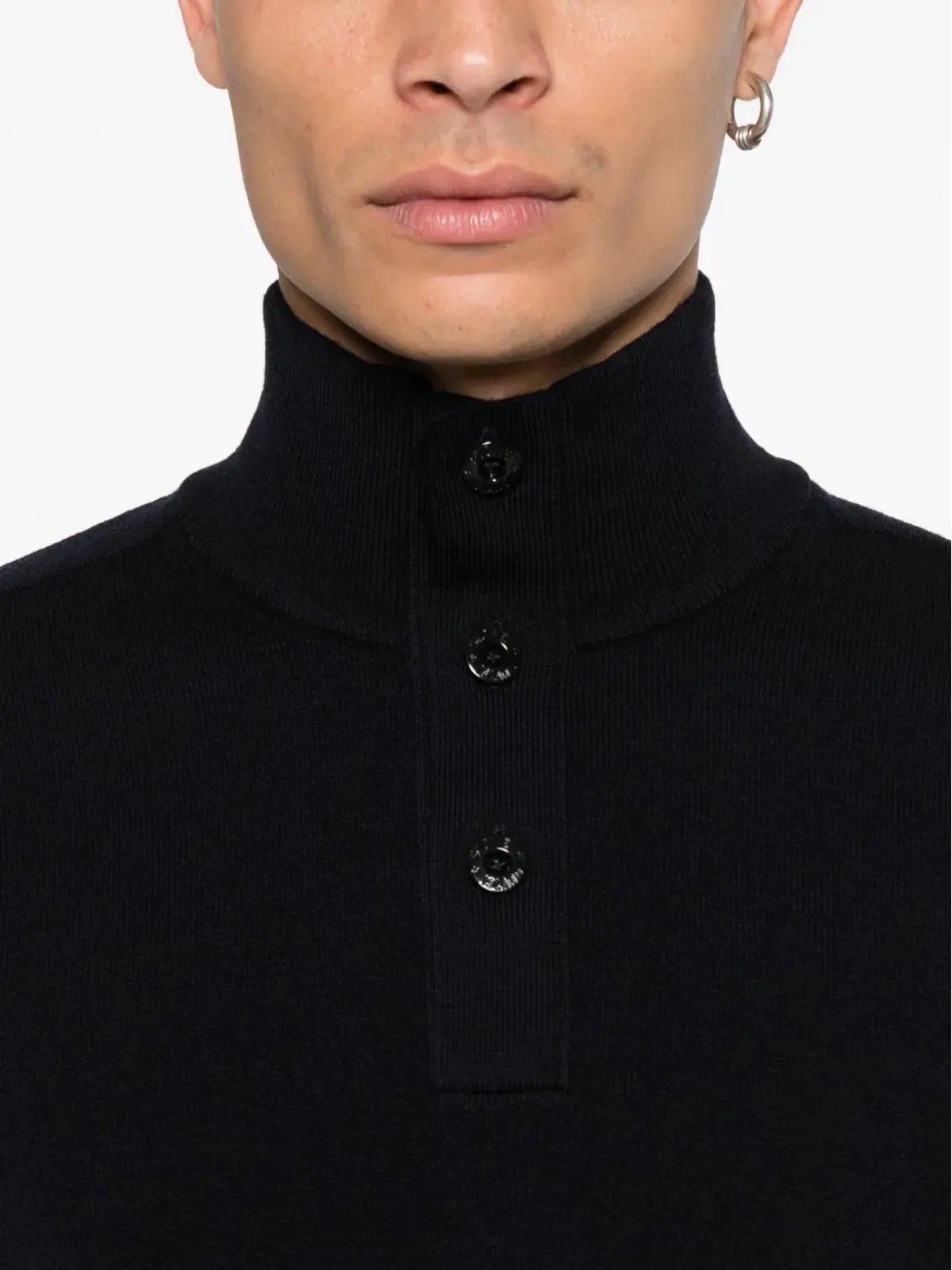 Stone Island ハイネックボタンセーター - 画像5