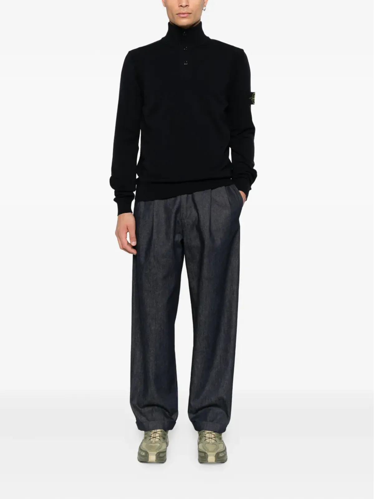 Stone Island ハイネックボタンセーター - 画像2
