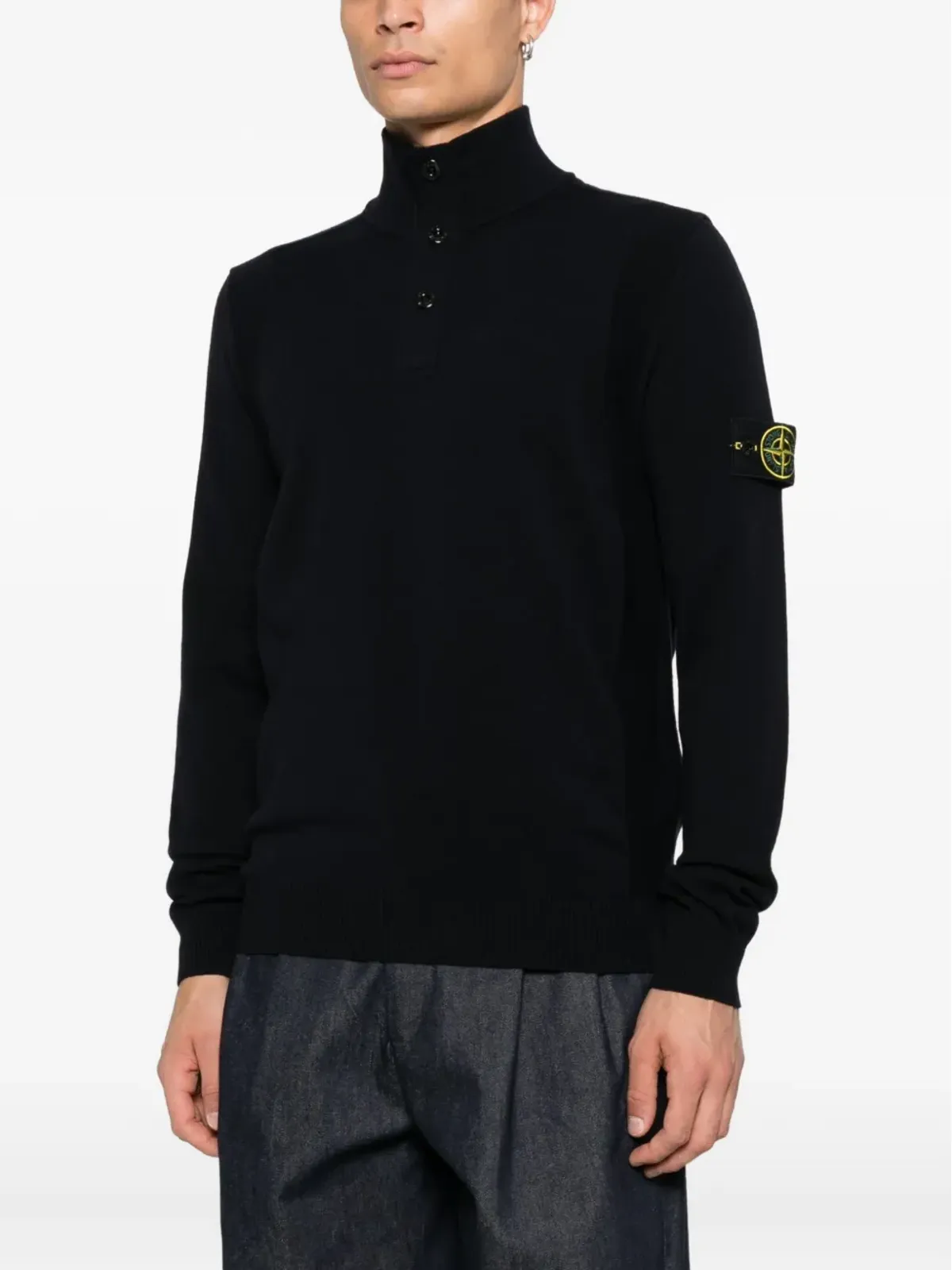 Stone Island ハイネックボタンセーター - 画像3