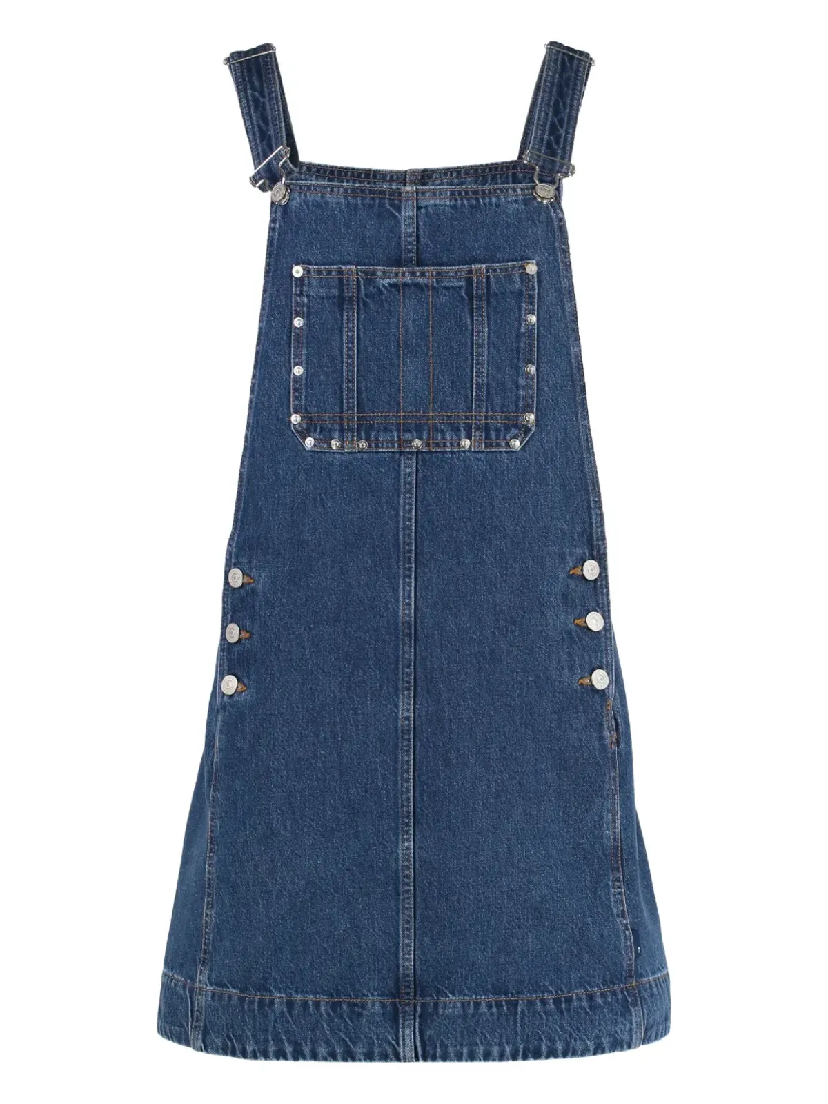 7 For All Mankind 調節可能なストラップデニムドレス - 画像3