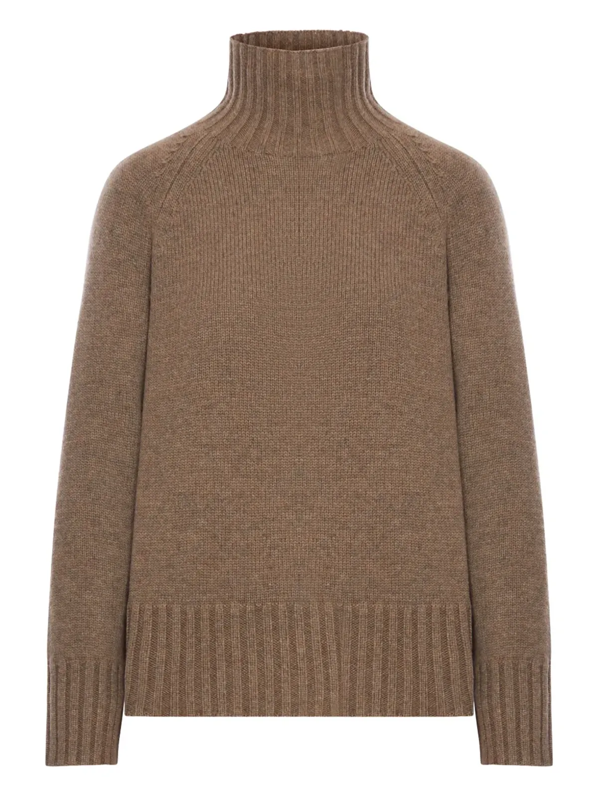 S Max Mara タートルネックリブ編みセーター - 画像1