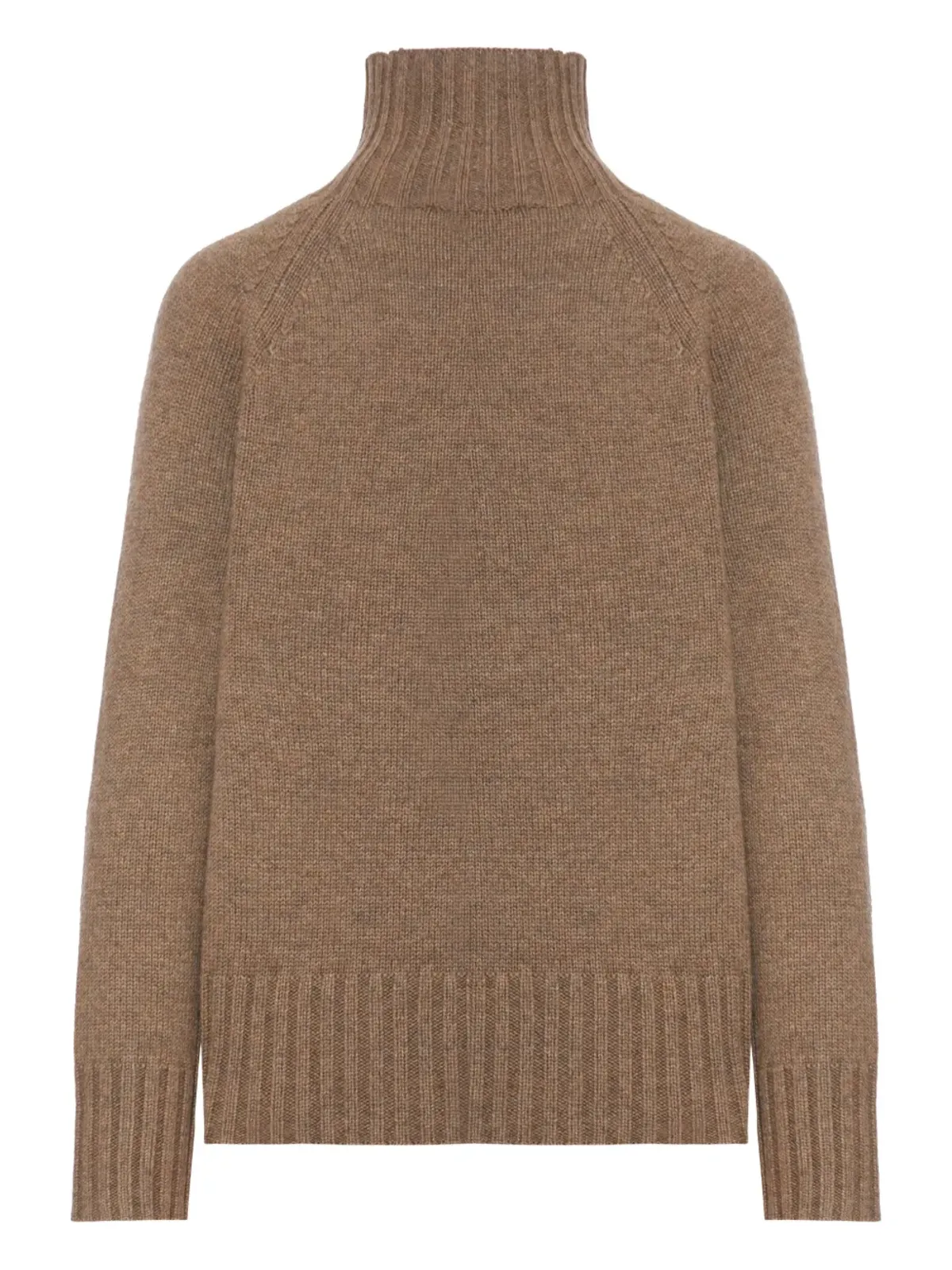 S Max Mara タートルネックリブ編みセーター - 画像2