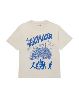 Honor The Gift ファミリーツリープリント ベージュ Tシャツ - サムネイル1
