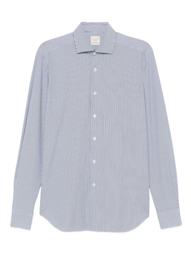 Xacus Xacus ピンストライプ長袖シャツの商品画像