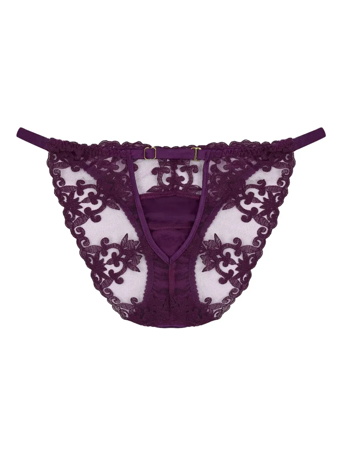 Fleur Of England セシリア レーストリム サテンブリーフ - 画像2