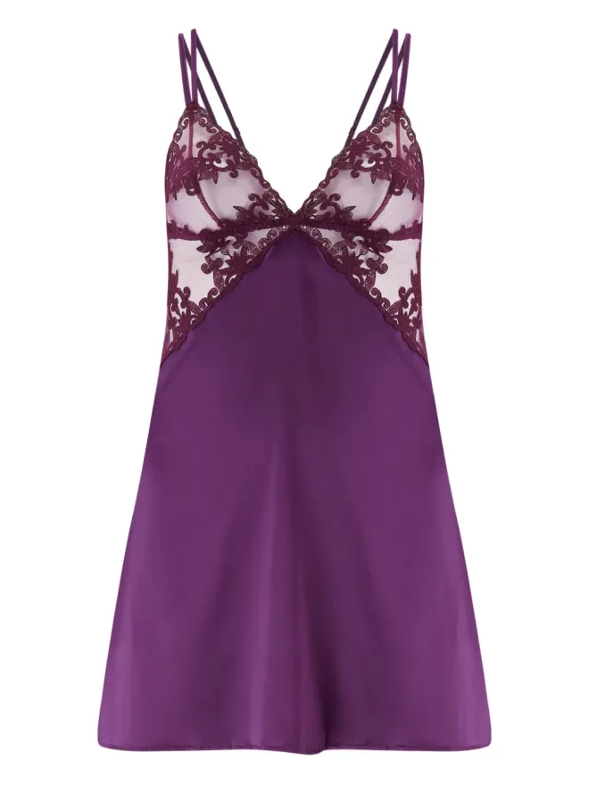 Fleur Of England Fleur Of England レーストリム付きスリップナイトドレスの商品画像