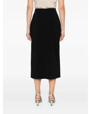 Alberta Ferretti ペンシル ウールブレンド スカート（ブラック） - サムネイル4