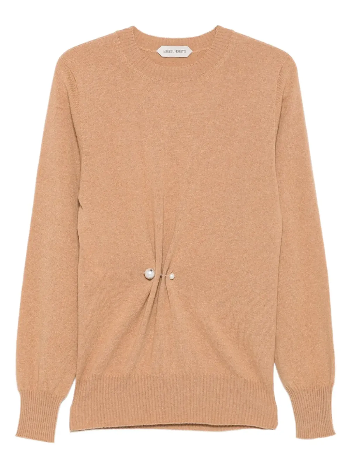 Alberta Ferretti ピン留めディテールカシミヤセーター - 画像1