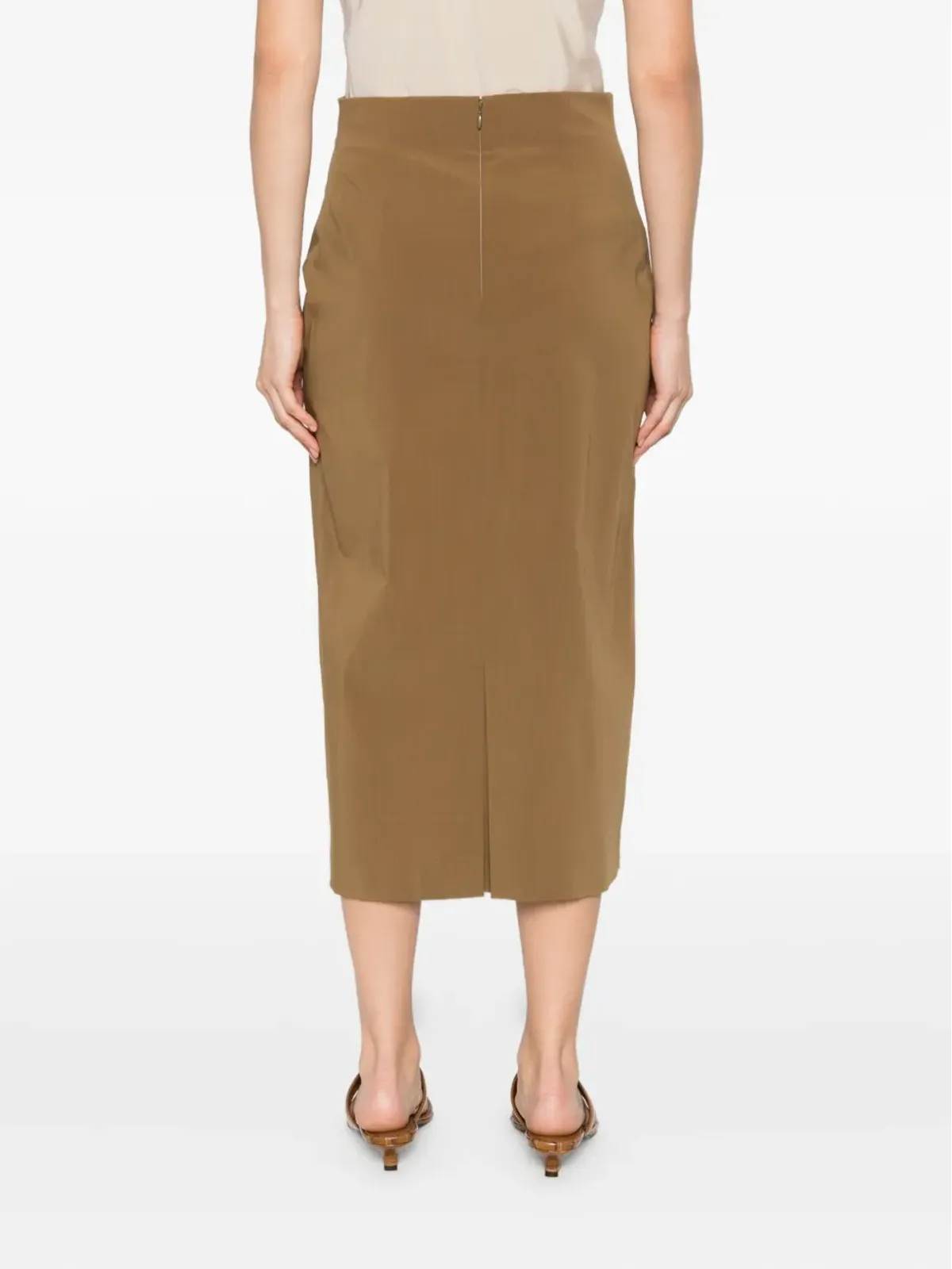 Alberta Ferretti ウールブレンド ペンシルスカート - 画像4