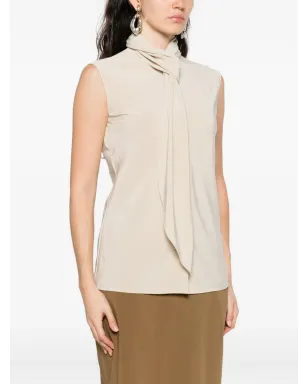 Alberta Ferretti ノースリーブタイネックトップ - サムネイル3