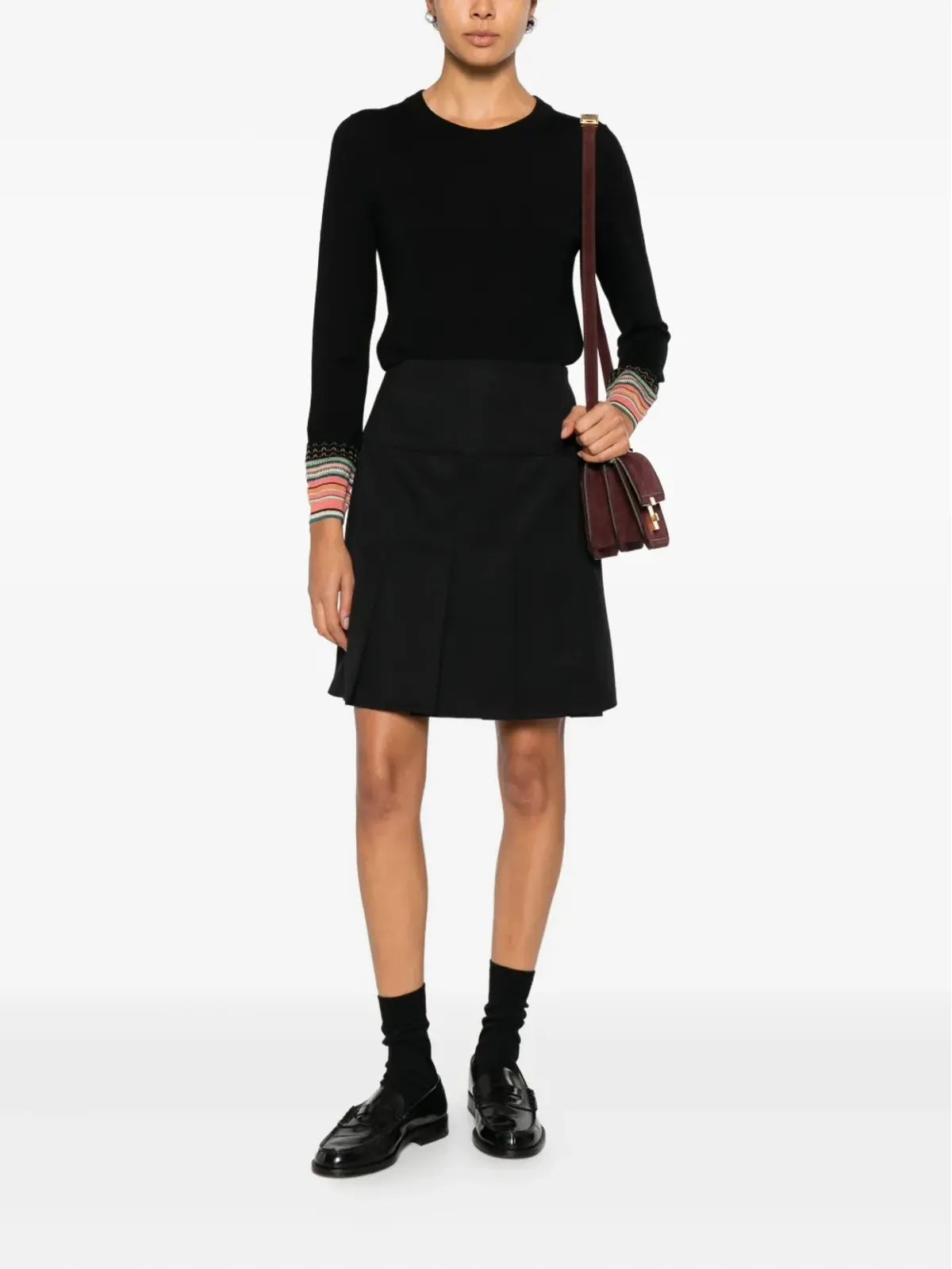 PS Paul Smith ストライプ柄カフスセーター - 画像2