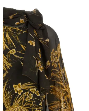 F.R.S For Restless Sleepers 花柄プリントのタイネック ブラウス - サムネイル4