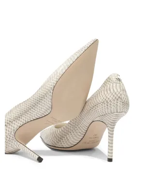 Jimmy Choo Love snakeskin風ポインテッドトゥパンプス - Grey - サムネイル5