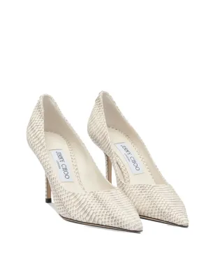 Jimmy Choo Love snakeskin風ポインテッドトゥパンプス - Grey - サムネイル2