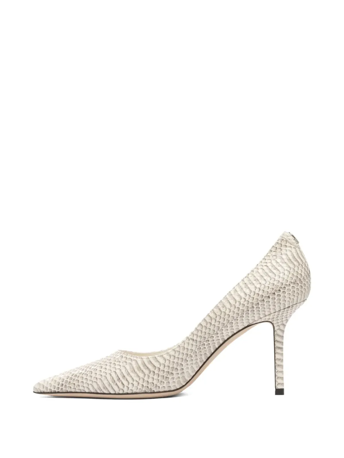 Jimmy Choo Love snakeskin風ポインテッドトゥパンプス - Grey - 画像3