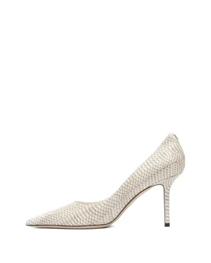 Jimmy Choo Love snakeskin風ポインテッドトゥパンプス - Grey - サムネイル3