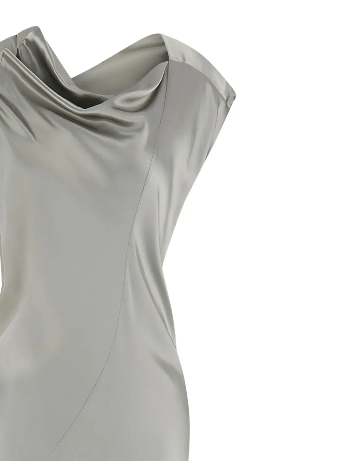 Alberta Ferretti カウルネック アシンメトリードレス - 画像4