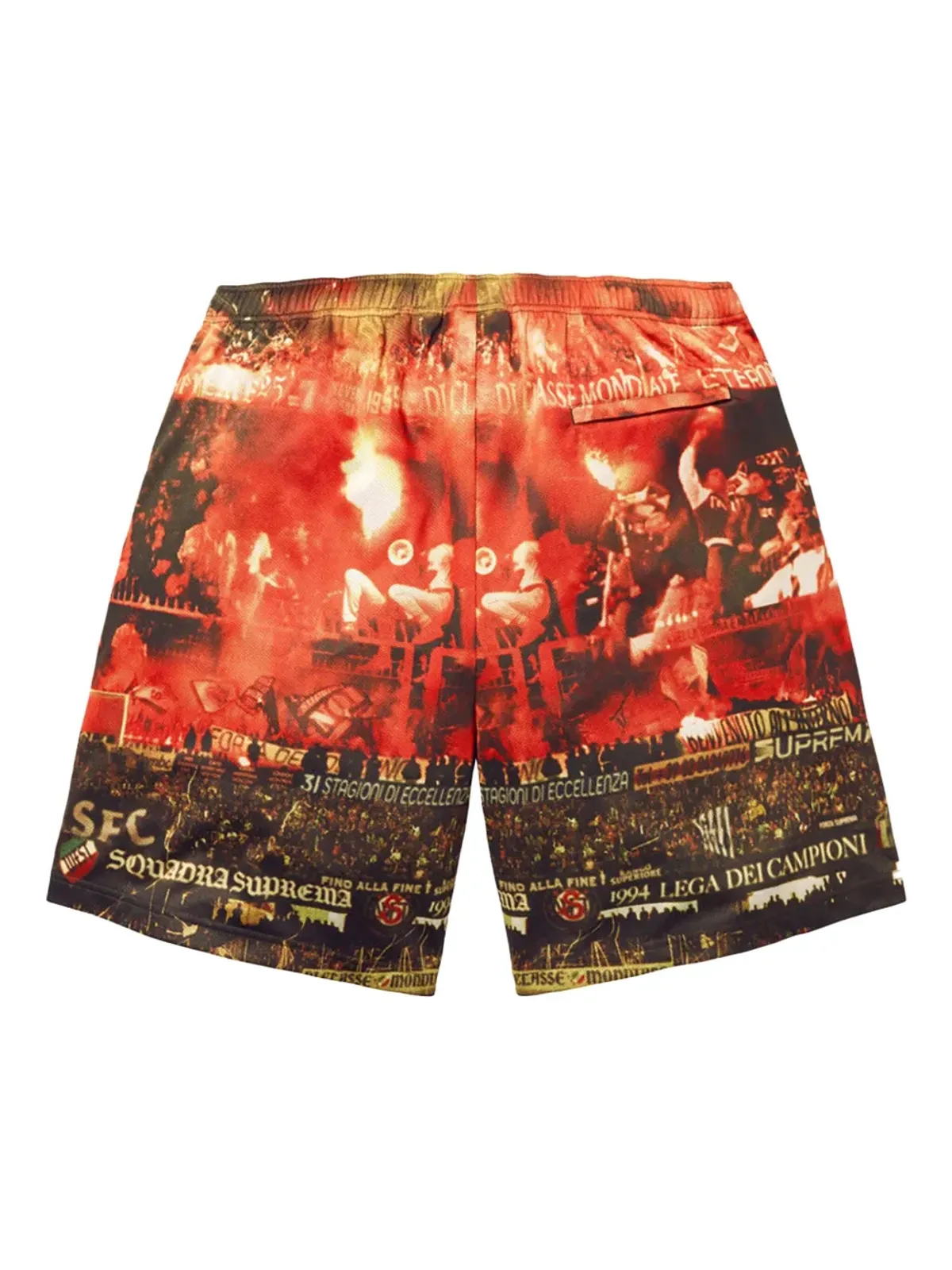 Supreme Vinci Por Noi サッカープリントショーツ - オレンジ - 画像2