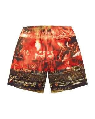 Supreme Vinci Por Noi サッカープリントショーツ - オレンジ - サムネイル2