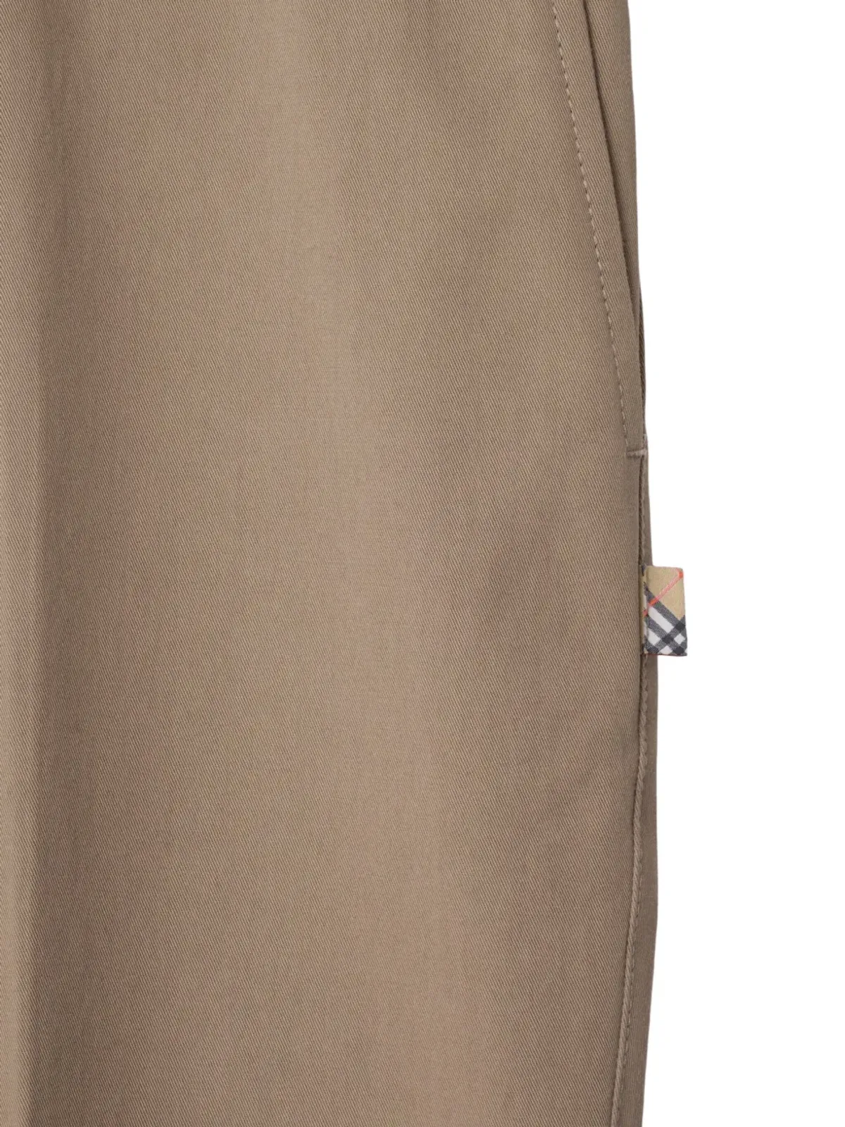 Burberry コットン センタープレスパンツ - ブラウン - 画像2