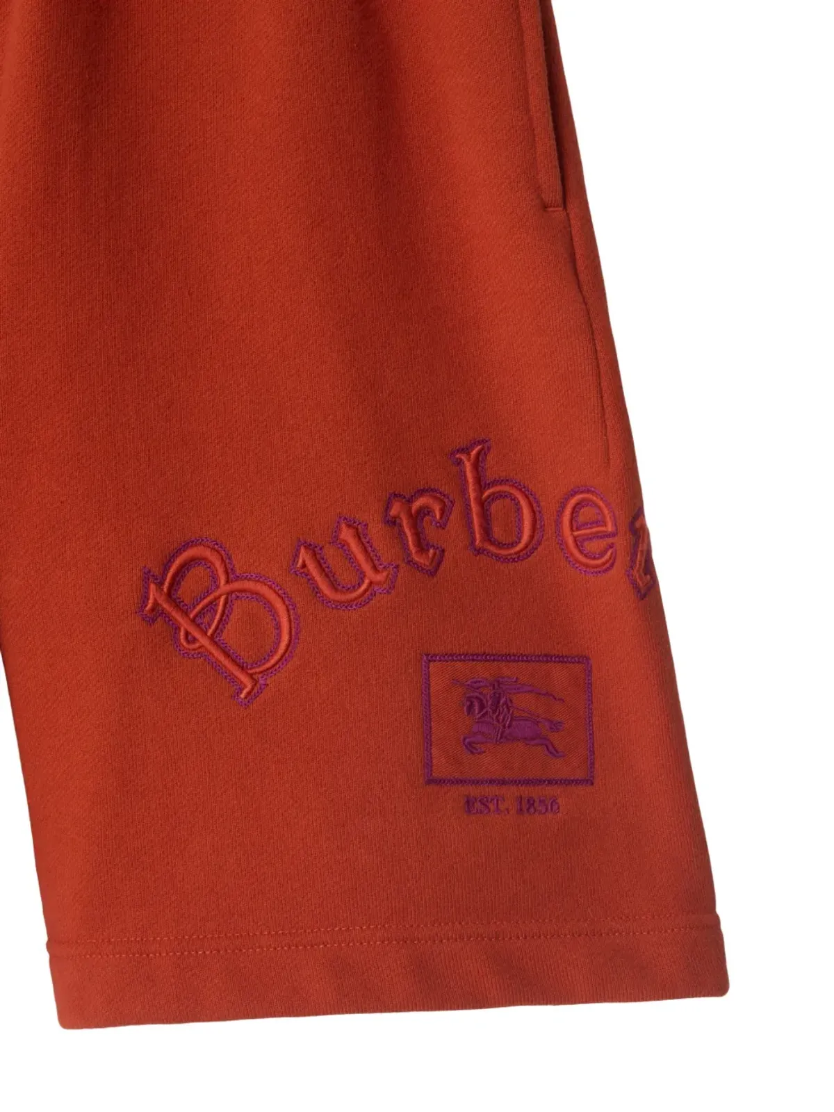 Burberry ゴシックロゴ刺繍ショーツ - 画像2
