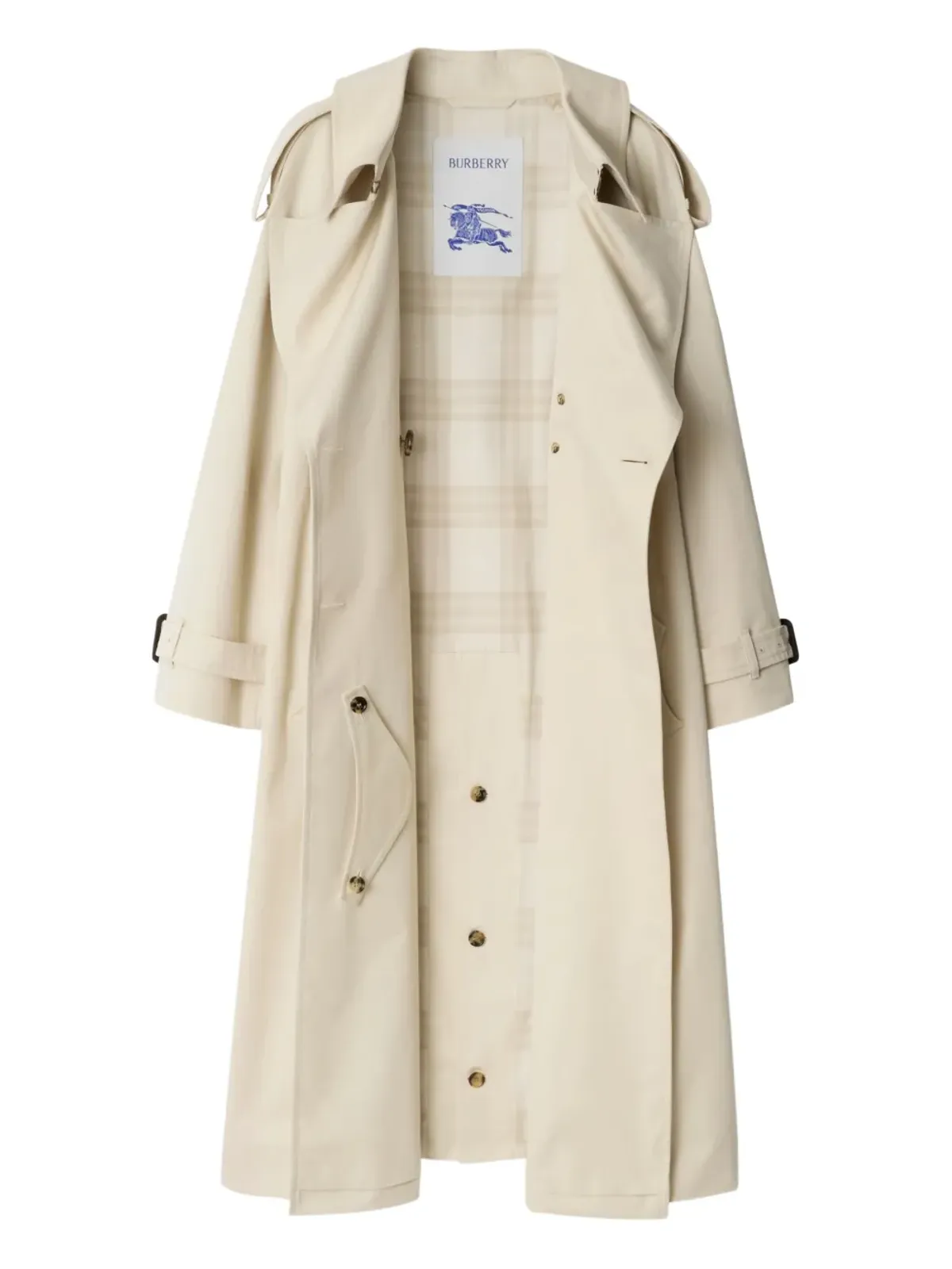Burberry ベルト付きダブルブレスト トレンチコート - 画像2