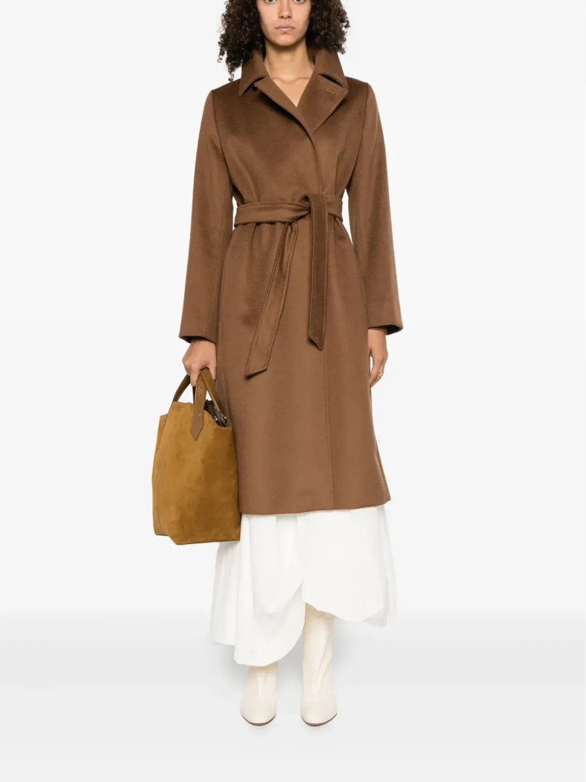 Max Mara ベルト付きノッチドカラーコート - 画像2