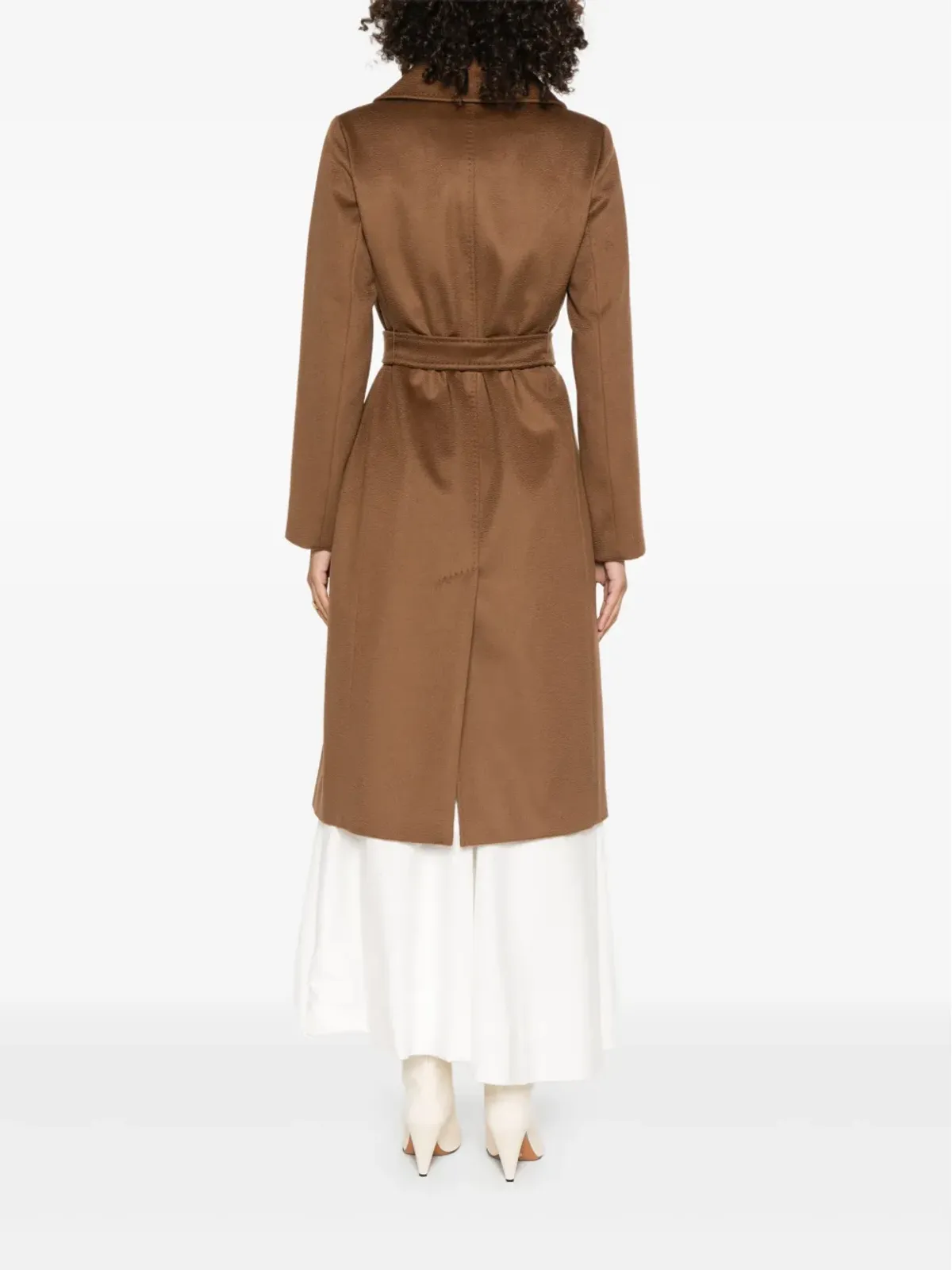 Max Mara ベルト付きノッチドカラーコート - 画像4