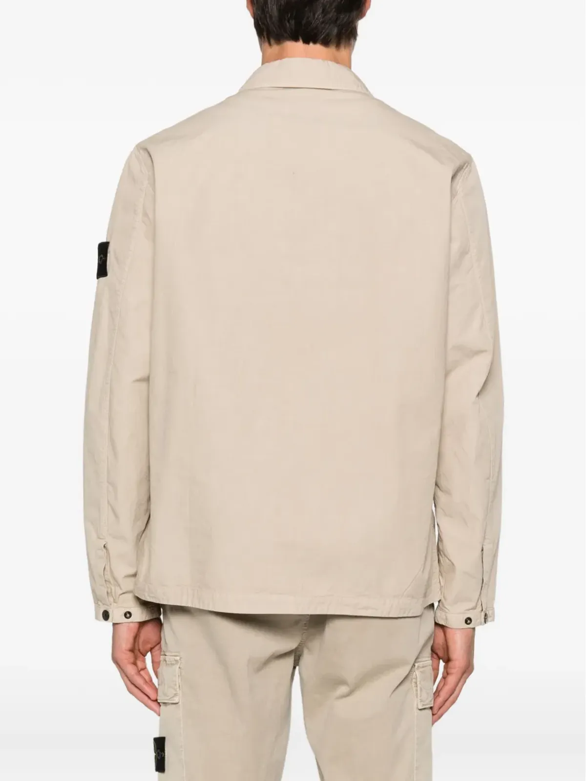 Stone Island ジップフロント パッチポケット ジャケット（ベージュ） - 画像4