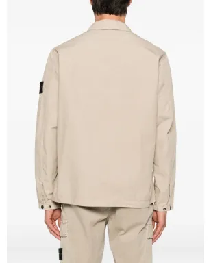 Stone Island ジップフロント パッチポケット ジャケット（ベージュ） - サムネイル4