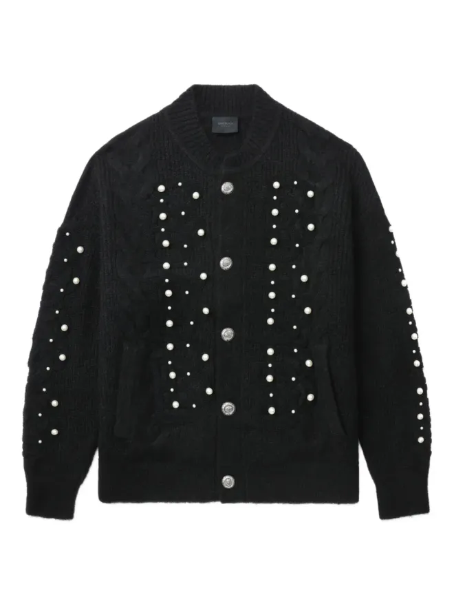 A BATHING APE® A BATHING APE® ブラックのケーブルニット カーディガンの商品画像
