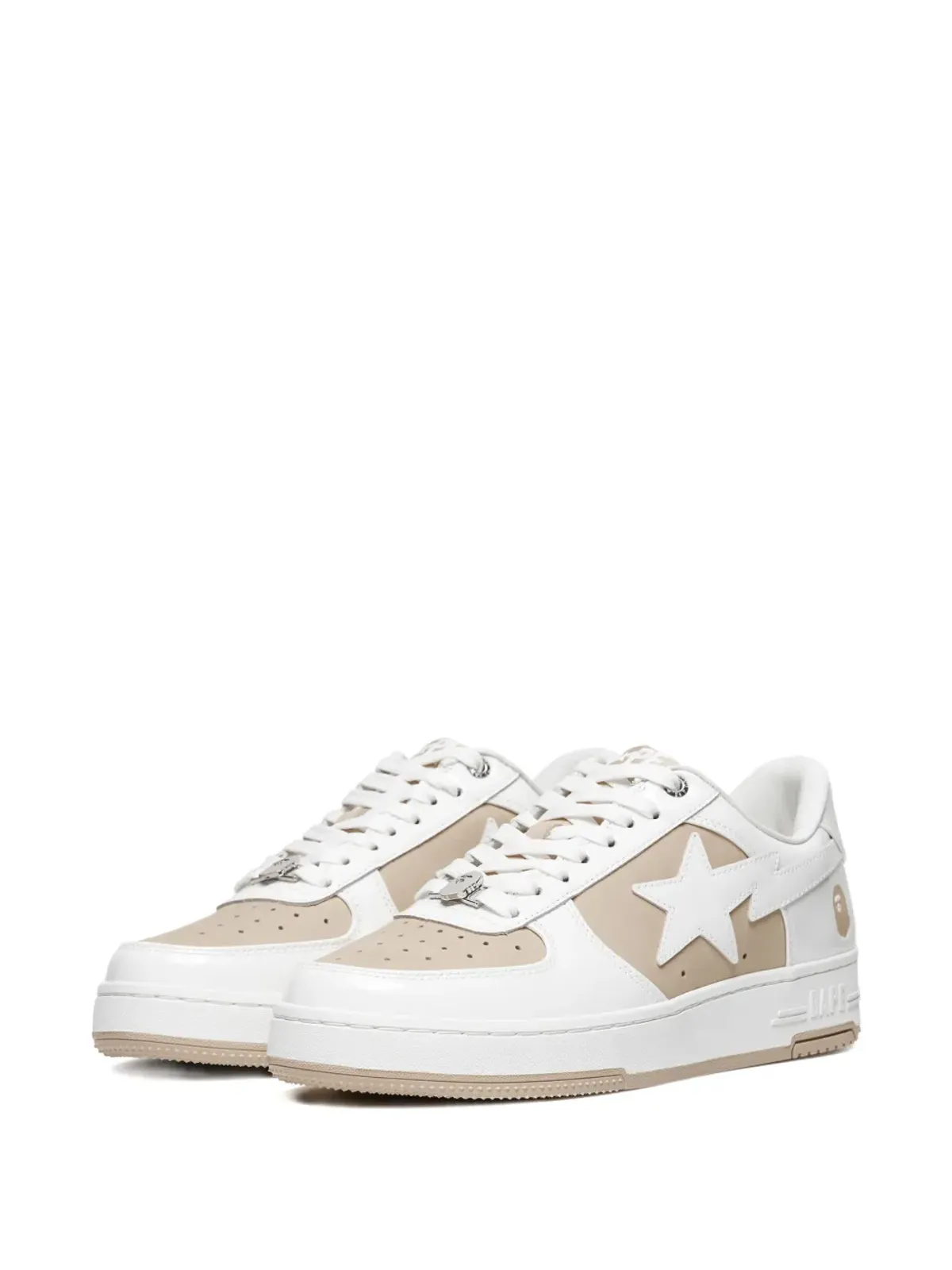 A BATHING APE® スター・パッチ レザー スニーカー - 画像2