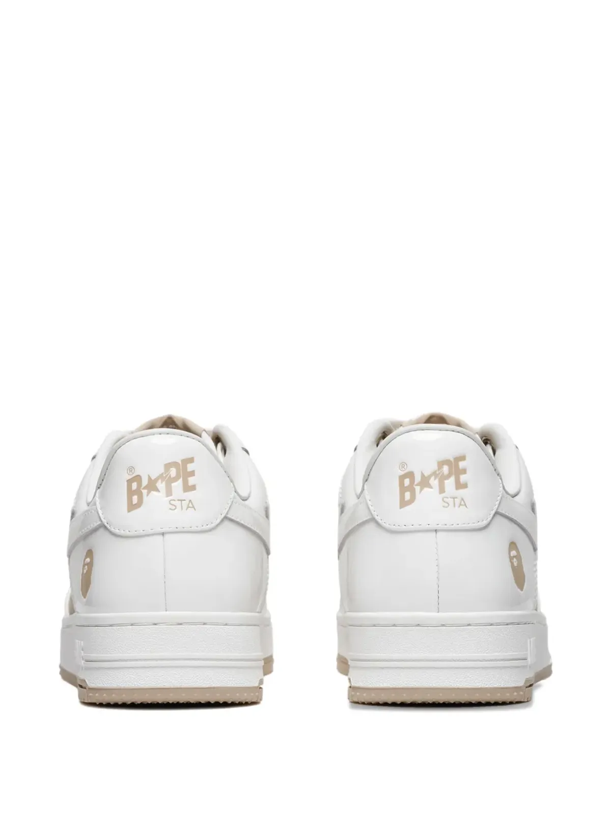 A BATHING APE® スター・パッチ レザー スニーカー - 画像3