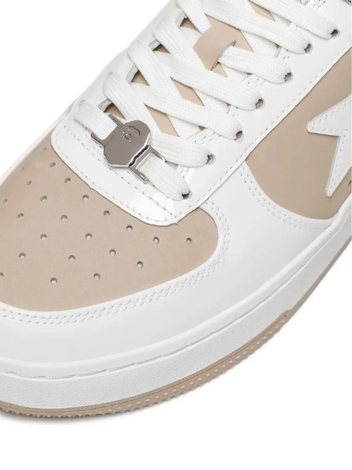 A BATHING APE® スター・パッチ レザー スニーカー - 画像4
