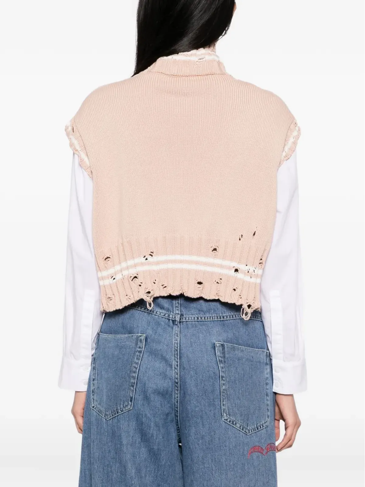 Marni コットン製クロップドベスト - 画像4