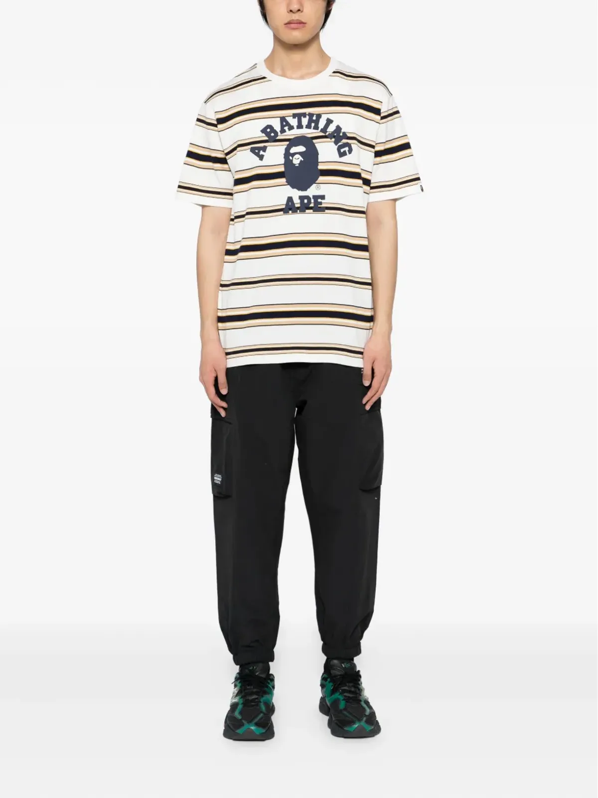 A BATHING APE® ストライプ柄のTシャツ - 画像2