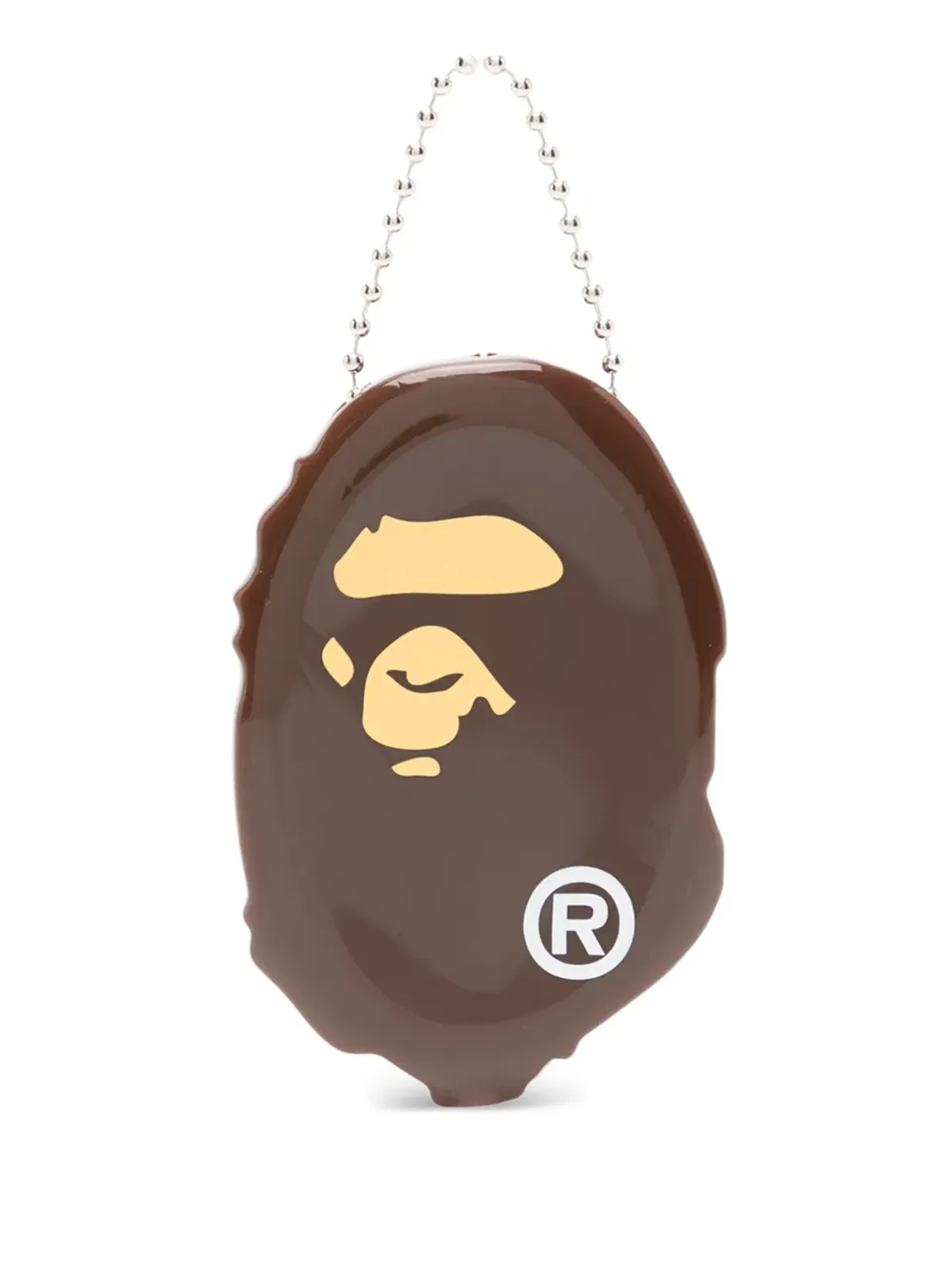 A BATHING APE® ロゴキーホルダー - ブラウン - 画像1